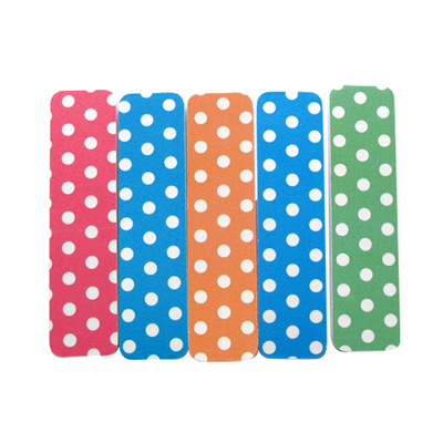 Green Shorty Emery Board For Nail File EVA / Sandpaper With Dot