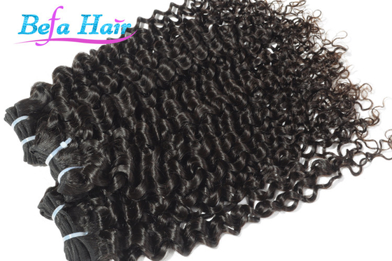 Spiral Curl 8" 13" Cambodian Hair Bundles , Highlighted Ombre Hair Extensions Weft