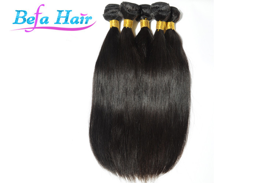 Professional 20" 30" Straight Black Hair Extensions With High Temperature Disinfection